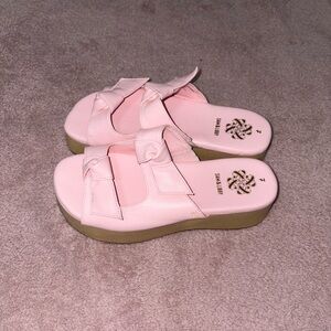 Sam & Libby Pink Platform Sandals